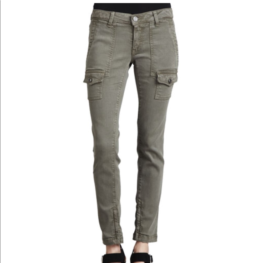 joie “So-Real” Green skinny cargo pants